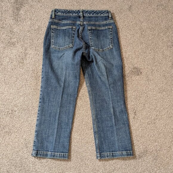 GAP Blue Denim Low-Rise "Boot Cut Capri, Stretch"; Size 2 - Picture 2 of 3